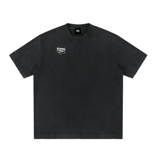 Heavyweight Vintage Washed Frayed T-Shirt