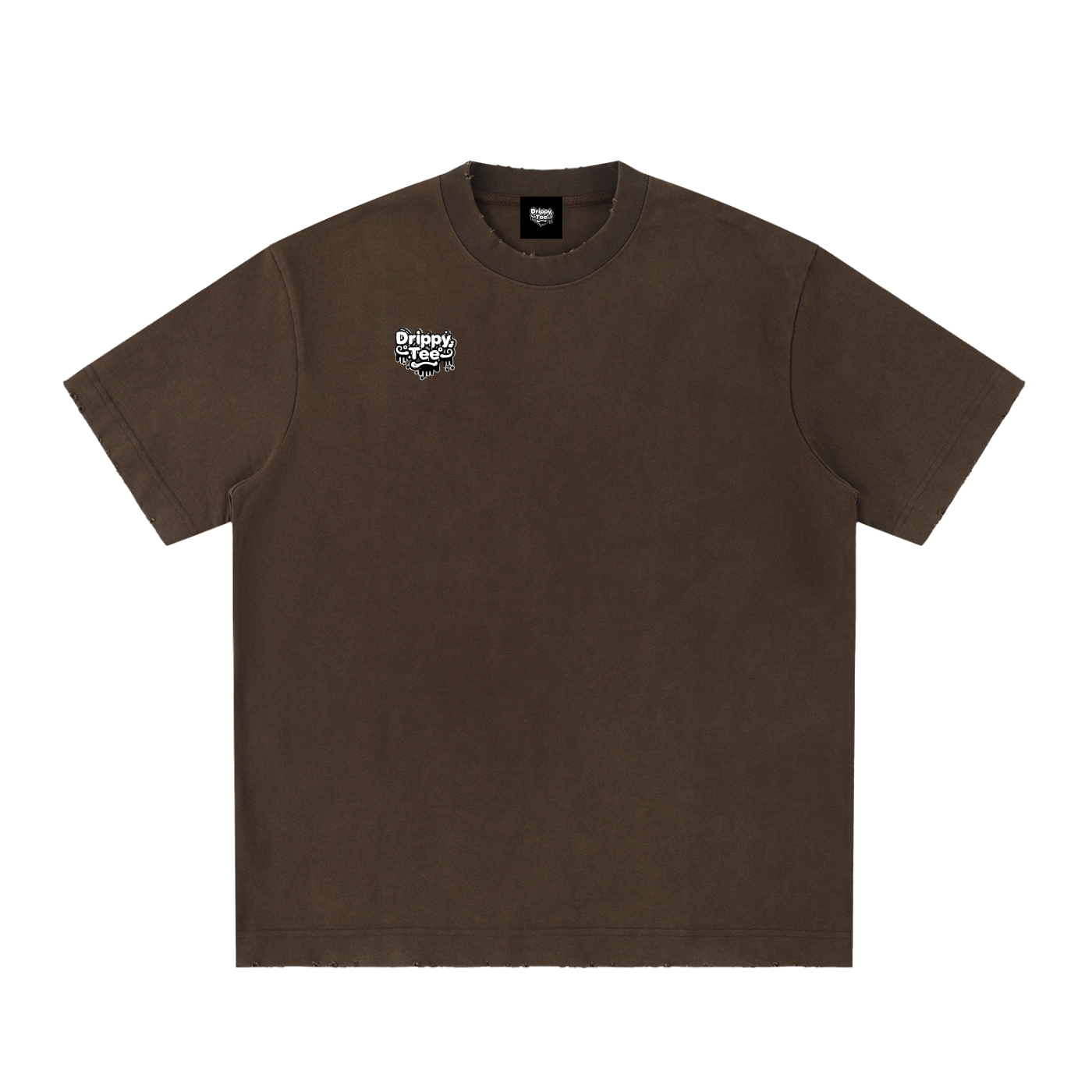 Heavyweight Vintage Washed Frayed T-Shirt